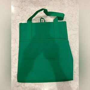 Solid Green LUCKY 💚 🦕 ECONOMICAL shopping bag reusable grocery tote foldable New